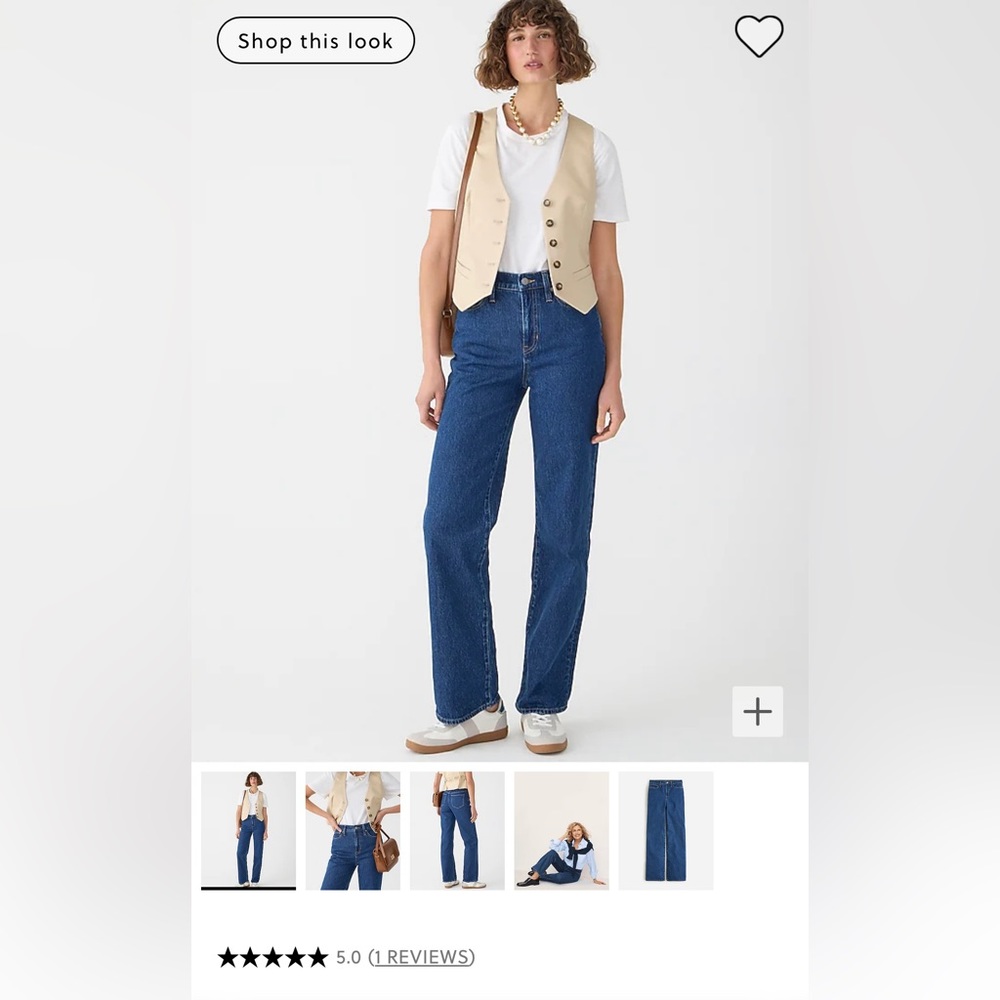 J Crew Slim Wide leg jeans